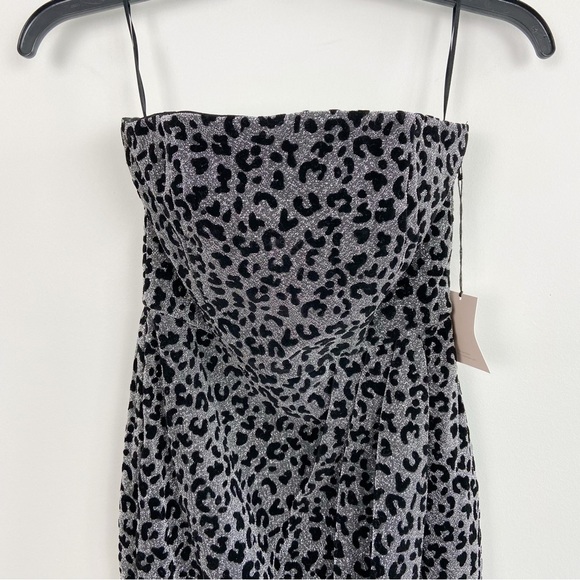 Superdown Rosalyn Tulip Dress in Silver Multi Size XS - Picture 3 of 10